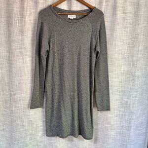 Velvet by Graham and Spencer Striped Long Sleeve Casual Shift Dress Medium